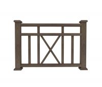 Ограждение из ДПК Р1 коричневый Ограждение из ДПК Р1 коричневый