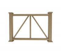 Ограждение из ДПК Е1 натуральный Ограждение из ДПК Е1 натуральный