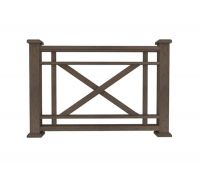 Ограждение из ДПК О1 коричневый Ограждение из ДПК О1 коричневый