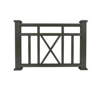 Ограждение из ДПК Р1 черный Ограждение из ДПК Р1 черный