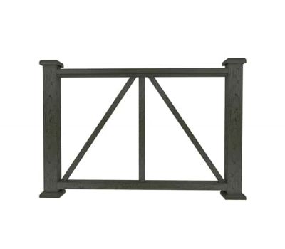 Ограждение из ДПК Е1 черный от производителя Dortmax по цене 8 860 р Ограждение из ДПК Е1 черный от производителя Dortmax по цене 8 860 р