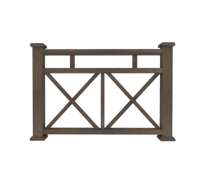 Ограждение из ДПК Ж1 коричневый от производителя Dortmax по цене 11 590 р Ограждение из ДПК Ж1 коричневый от производителя Dortmax по цене 11 590 р