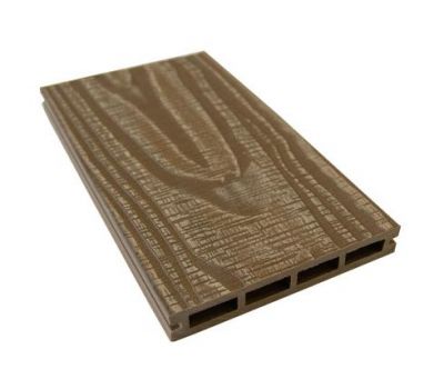 Террасная доска  Nature 3D, двухсторонняя пустотелая Орех от производителя  NanoWood по цене 490 р