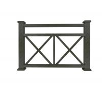 Ограждение из ДПК К1 черный Ограждение из ДПК К1 черный