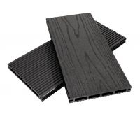 Террасная доска пустотелая ДПК ECO New Антрацит Террасная доска пустотелая ДПК ECO New Антрацит