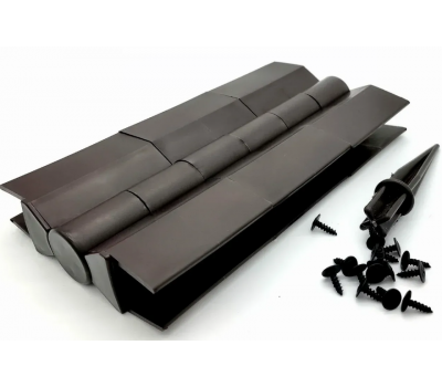 Угол поворотный от 60°  до 180°  пластик для доски 225х25-30 из ДПК Коричневый от производителя  NanoWood по цене 500 р