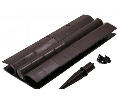 Угол поворотный от 60°  до 180°  пластик для доски 300х25-30 из ДПК Коричневый от производителя  NanoWood по цене 600 р