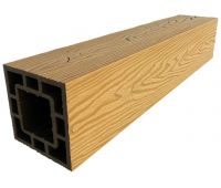 Столб опорный ДПК 3D фактура дерева Бук Столб опорный ДПК 3D фактура дерева Бук