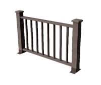 Декоративные ограждения ДПК "Альма 1500 (DIY)"скрытые крепежи, Венге, шлифованное Декоративные ограждения ДПК "Альма 1500 (DIY)"скрытые крепежи, Венге, шлифованное