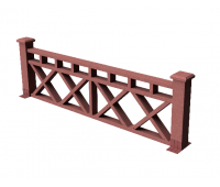 Декоративные ограждения ДПК "Бэйли", Мербау, шлифованное Декоративные ограждения ДПК "Бэйли", Мербау, шлифованное