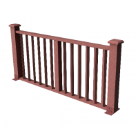 Декоративные ограждения ДПК "Бруклин", Мербау, шлифованное