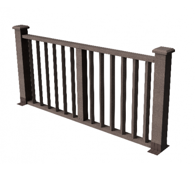 Декоративные ограждения ДПК "Бруклин", Венге, шлифованное от производителя GrinderDeco по цене 7 591 р Декоративные ограждения ДПК "Бруклин", Венге, шлифованное от производителя GrinderDeco по цене 7 591 р