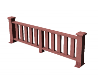 Декоративные ограждения ДПК " Эрес", Мербау, шлифованное Декоративные ограждения ДПК " Эрес", Мербау, шлифованное