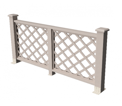 Декоративные ограждения ДПК " Ламбет", Выбеленный дуб, шлифованное от производителя GrinderDeco по цене 6 641 р Декоративные ограждения ДПК " Ламбет", Выбеленный дуб, шлифованное от производителя GrinderDeco по цене 6 641 р