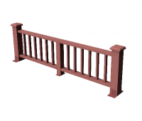 Декоративные ограждения ДПК " Троя", Мербау, шлифованное Декоративные ограждения ДПК " Троя", Мербау, шлифованное