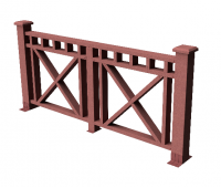 Декоративные ограждения ДПК "Виктория", Мербау, шлифованное Декоративные ограждения ДПК "Виктория", Мербау, шлифованное