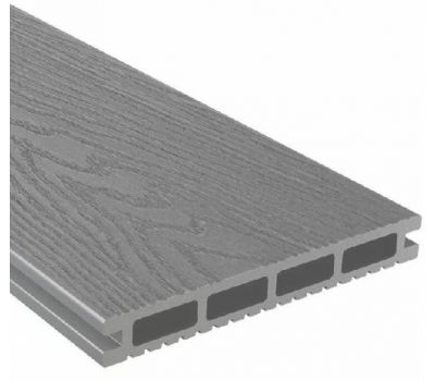 Террасная доска Универсальная Серый от производителя  Holzhof по цене 426 р