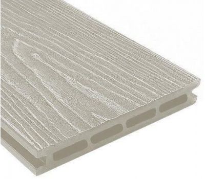 Террасная доска ДПК универсальная шовная с тиснением Слоновая кость от производителя Holzhof по цене 354 р Террасная доска ДПК универсальная шовная с тиснением Слоновая кость от производителя Holzhof по цене 354 р