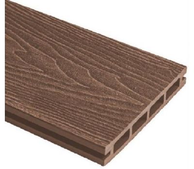 Террасная доска ДПК (Middle) Esthetic Wood шовная с 3D тиснением Тёмно-коричневый от производителя Holzhof по цене 606 р Террасная доска ДПК (Middle) Esthetic Wood шовная с 3D тиснением Тёмно-коричневый от производителя Holzhof по цене 606 р