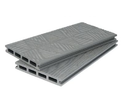 Террасная доска ДПК 3D+3D NEW пустотелая двухсторонняя Серый от производителя  Polivan Group по цене 730 р