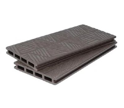 Террасная доска ДПК 3D+3D NEW пустотелая двухсторонняя Тёмно-коричневый от производителя Polivan Group по цене 730 р Террасная доска ДПК 3D+3D NEW пустотелая двухсторонняя Тёмно-коричневый от производителя Polivan Group по цене 730 р