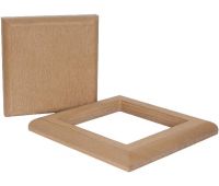 Комплект крышка и юбка для столба 3D фактура дерева Песочный Комплект крышка и юбка для столба 3D фактура дерева Песочный