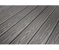 Террасная доска Смарт 3D Полнотелая с пазом Черное дерево Террасная доска Смарт 3D Полнотелая с пазом Черное дерево