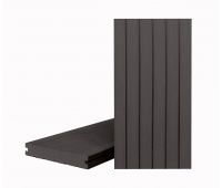 Террасная доска КЛАССИК полнотелая с пазом Черное дерево Террасная доска КЛАССИК полнотелая с пазом Черное дерево