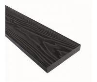 Террасная доска Смарт 3D Полнотелая без паза Черное дерево