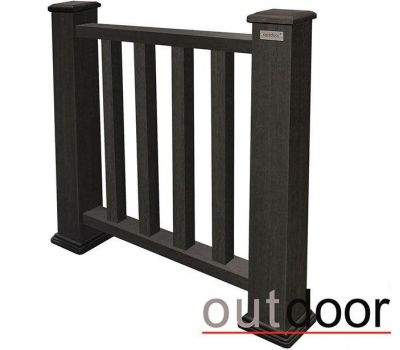 Ограждение из ДПК Классик 3D Storm Чёрный от производителя OutDoor по цене 6 720 р Ограждение из ДПК Классик 3D Storm Чёрный от производителя OutDoor по цене 6 720 р