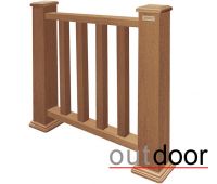 Ограждение из ДПК Классик 3D Storm Дуб Ограждение из ДПК Классик 3D Storm Дуб