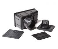 Ливнеприемник кровельный с вертикальным патрубком Чёрный Ливнеприемник кровельный с вертикальным патрубком Чёрный