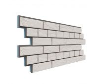 Фасадная термопанель Венецианский кирпич 20 мм - Белый Фасадная термопанель Венецианский кирпич 20 мм - Белый