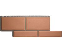 Фасадные панели (цокольный сайдинг) Флорентийский камень Персиковый Фасадные панели (цокольный сайдинг) Флорентийский камень Персиковый