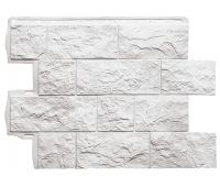 Фасадная панель Туф ЭКО Белый Фасадная панель Туф ЭКО Белый