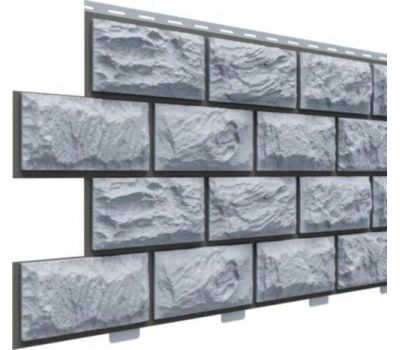 Цокольный сайдинг коллекция Альпийский прокрашенные швы - Серо-голубой от производителя Доломит по цене 625 р Цокольный сайдинг коллекция Альпийский прокрашенные швы - Серо-голубой от производителя Доломит по цене 625 р