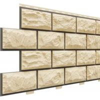 Цокольный сайдинг коллекция Альпийский прокрашенные швы - Шампань Цокольный сайдинг коллекция Альпийский прокрашенные швы - Шампань