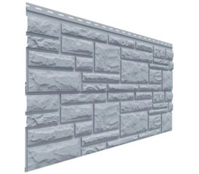 Цокольный сайдинг коллекция Rockvin - Серо-голубой от производителя Доломит по цене 548 р Цокольный сайдинг коллекция Rockvin - Серо-голубой от производителя Доломит по цене 548 р