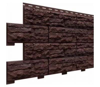 Цокольный сайдинг коллекция Скалистый риф премиум - Каштан от производителя Доломит по цене 794 р Цокольный сайдинг коллекция Скалистый риф премиум - Каштан от производителя Доломит по цене 794 р