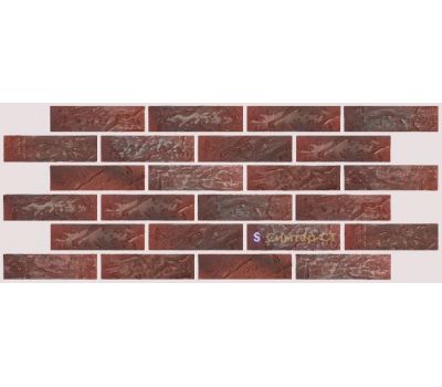 Гибкая клинкерная плитка(фактурный, градиентный) СТ-ФН-14 Античный кирпич (патина) от производителя  Симтер по цене 1 224 р