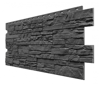Фасадные панели (цокольный сайдинг) , Алтай Графит от производителя Docke по цене 524 р Фасадные панели (цокольный сайдинг) , Алтай Графит от производителя Docke по цене 524 р
