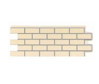 Фасадные панели Премиум состаренный кирпич Бежевый (шов RAL 7006)