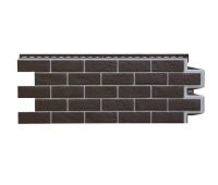 Фасадные панели Премиум состаренный кирпич Шоколадный (шов RAL 7006)