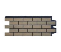 Фасадные панели Cостаренный кирпич Элит Солома чёрый ШОВ