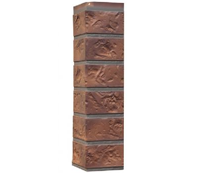 Угол наружный Цокольный сайдинг «Старый форт» Терракотовый от производителя Nordside по цене 488 р Угол наружный Цокольный сайдинг «Старый форт» Терракотовый от производителя Nordside по цене 488 р