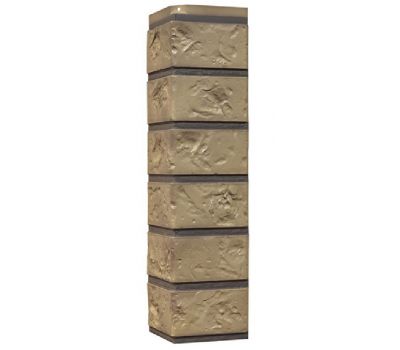 Угол наружный Цокольный сайдинг «Старый форт» Золотистый от производителя Nordside по цене 488 р Угол наружный Цокольный сайдинг «Старый форт» Золотистый от производителя Nordside по цене 488 р