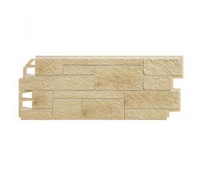 Фасадные панели (цокольный сайдинг) Песчаник Кремовый от производителя  ТЕХНОНИКОЛЬ по цене 640 р