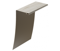 Околооконный профиль универсальный под дерево 89/254 мм Орех Околооконный профиль универсальный под дерево 89/254 мм Орех