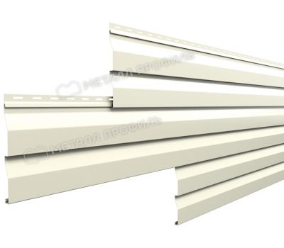 Металлический сайдинг МП СК-14х226 NormanMP (ПЭ-01-9002-0.5) Серо-белый от производителя  Металл Профиль по цене 1 550 р