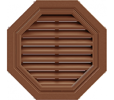 Восьмиугольная фронтонная вентиляционная решётка Коричневая от производителя Т-сайдинг по цене 3 500 р Восьмиугольная фронтонная вентиляционная решётка Коричневая от производителя Т-сайдинг по цене 3 500 р